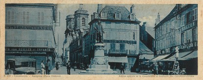 CPA PANORAMIQUE FRANCE 52 "Langres, place Diderot"