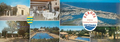 CPSM LIVRET FRANCE 34 "Cap d'Agde, Europa" / CAMPING