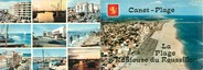 66 PyrÉnÉe Orientale CPSM LIVRET FRANCE 66 "Canet Plage, la plage du Roussillon"