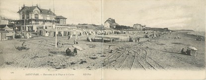 CPSM PANORAMIQUE FRANCE 50 "Saint Pair, panorama de la plage et le casino"