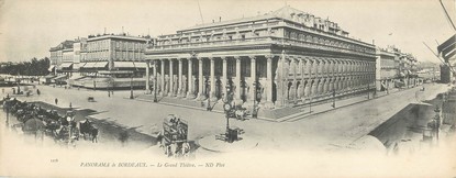 CPSM PANORAMIQUE FRANCE 33 "Panorama de Bordeaux, le grand théâtre"