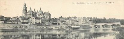 CPSM PANORAMIQUE FRANCE 24 "Périgueux, les quais et la cathédrale de Saint Front"