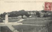 37 Indre Et Loire / CPA FRANCE 37 "Vernou sur Brenne, le monument aux morts et le coteau de la Poultière"