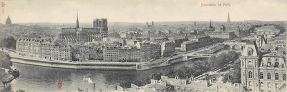 CPA PANORAMIQUE FRANCE 75004 "Panorama de Paris"