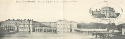 CPA PANORAMIQUE FRANCE 60 "Château de Compiègne, vue prise du Palace Hôtel"