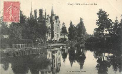 CPA FRANCE 53 "Montaudin, château du lac"