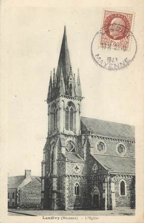 CPA FRANCE 53 "Landivy, l'église"