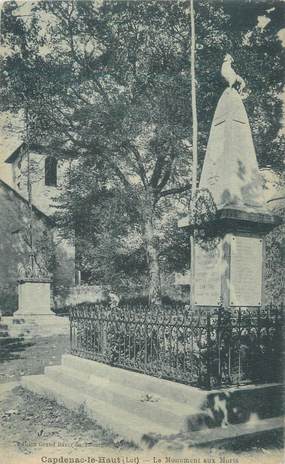 CPA FRANCE 46 "Capdenac le Haut, le monument aux morts"