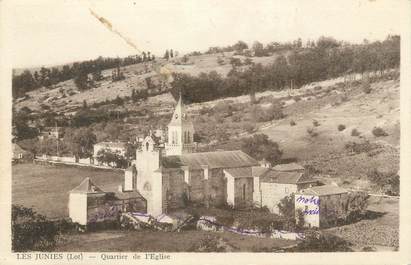 CPA FRANCE 46 "Les Junies, quartier de l'église"