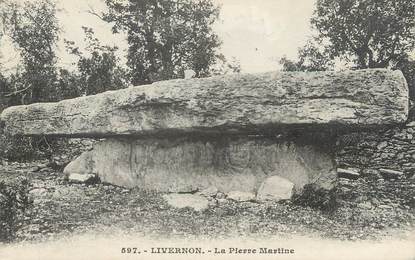 CPA FRANCE 46 "Livernon, la pierre Martine" / DOLMEN