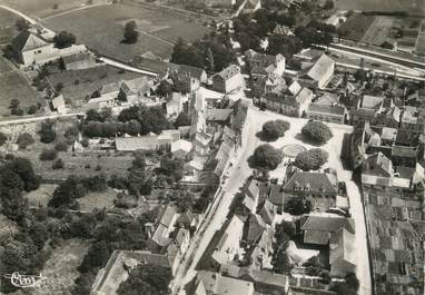 / CPSM FRANCE 21 "Santenay les Bains, vue aérienne sur la place du jet d'eau"