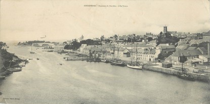 CPA PANORAMIQUE 29 "Douarnenez, panorama du port Rhu"