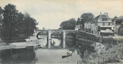 CPA PANORAMIQUE 95 "L'Isle Adam, le pont Cabouillet"