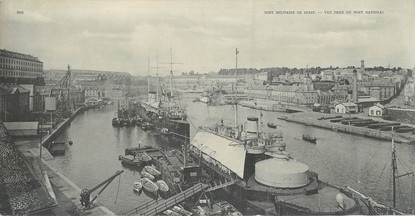 CPA PANORAMIQUE FRANCE 29 "Brest, port militaire"