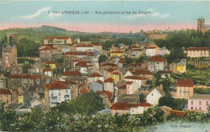 CPA FRANCE 46 "Puy l'Evêque, vue générale"