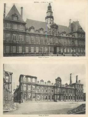 CPA LIVRET FRANCE 51 "Reims, l'hôtel de ville"