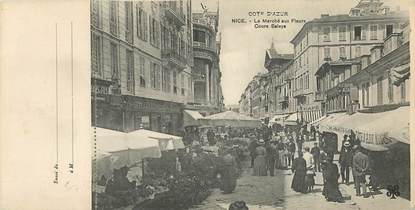 CPA PANORAMIQUE FRANCE 06 "Nice, le marché aux fleurs"