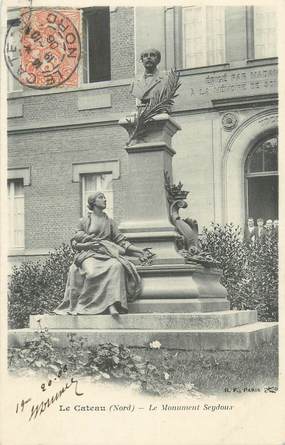 CPA FRANCE 59 "Le Cateau, le monument Seydoux"