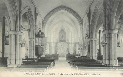 CPA FRANCE 60 "Grand Fresnoy, intérieur de l'église"