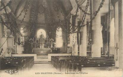 CPA FRANCE 55 "Les Islettes, intérieur de l'église"