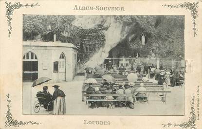 / CPA FRANCE 65 "Lourdes, album souvenir" / CARTE A SYSTEME