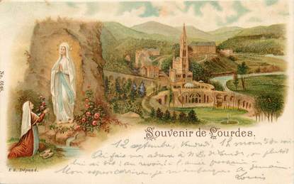 / CPA FRANCE 65 "Souvenir de Lourdes"