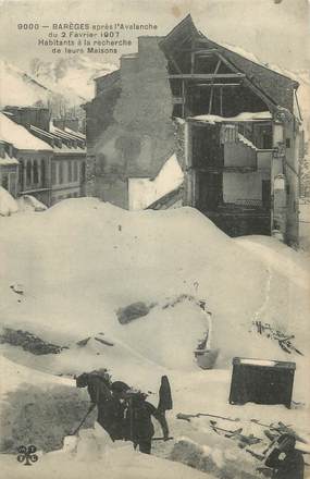 CPA FRANCE 65 "Barèges après l'avalanche du 2 février 1907"