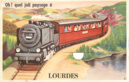 CPA FRANCE 65 "Lourdes" / CARTE A SYSTEME