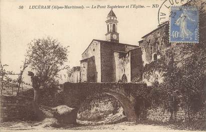 CPA FRANCE 06 "Lucéram, le pont supérieur et l'église"