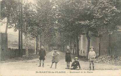 CPA FRANCE 42 " Saint Martin la Plaine, bld de la Plaine "