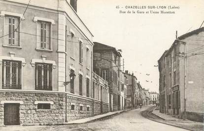 CPA FRANCE 42 " Chazelles sur Lyon, Usine Moretton "
