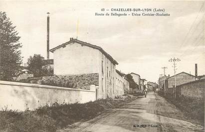 CPA FRANCE 42 " Chazelles sur Lyon, usine Croizier Rochette "