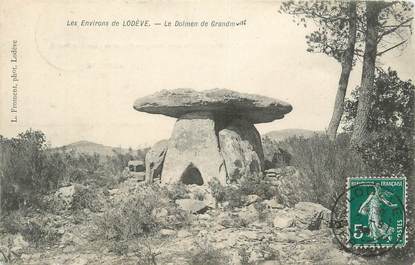 CPA FRANCE 34 " Env. de Lodève, Dolmen "