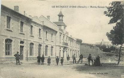 CPA FRANCE 34 " Le Bousquet d'Orb, mairie, école "