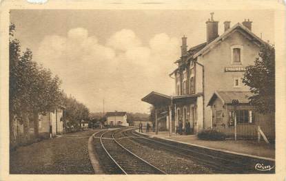 CPA FRANCE 39 " Chaumercy , la gare "