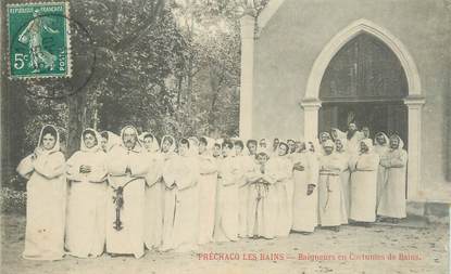 CPA FRANCE 40 "Préchacq Les Bains, baigneurs en costumes de bains"