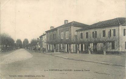 CPA FRANCE 40 "Pontonx sur l'Adour, avenue de Tartas"