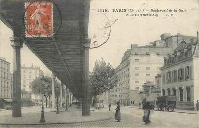 CPA FRANCE 75013 "Paris, boulevard de la gare"