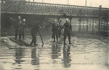 CPA FRANCE 75012 "Paris, Boulevard de Bercy" / INONDATIONS