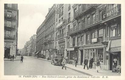 CPA FRANCE 75011 "Paris, rue Richard Lenoir"