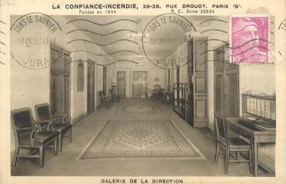 CPA FRANCE 75009 "Paris, la confiance incendie" / ASSURANCE