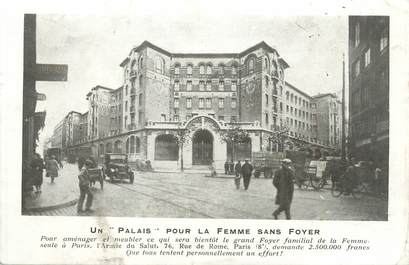 CPA FRANCE 75008 "Paris, un palais pour la femme sans foyer"