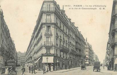 CPA FRANCE 75008 "Paris, la rue Edimbourg et la rue Constantinople"