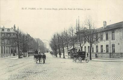 CPA FRANCE 75007 "Paris, Avenue Rapp"