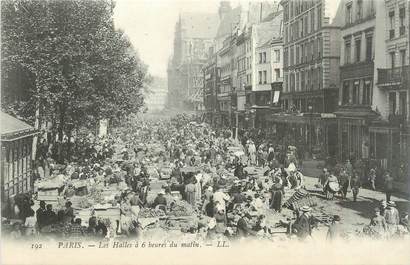 CPA FRANCE 75006 "Paris, les Halles à 6 heures du matin"