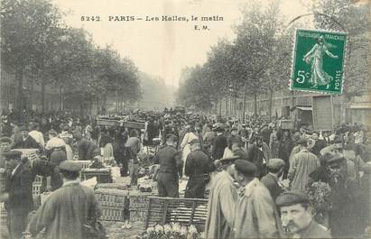 CPA FRANCE 75002 "Paris, les Halles, le matin"