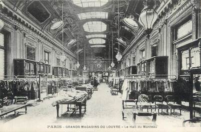 CPA FRANCE 75001 "Paris, grands magasins du Louvre, le hall du manteau"