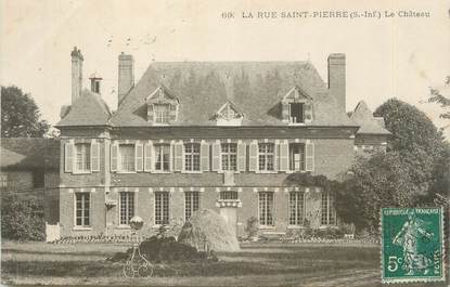 CPA FRANCE 76 "La Rue Saint Pierre, le château"