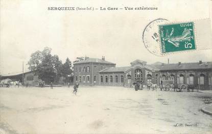 CPA FRANCE 76 "Serqueux, la gare"