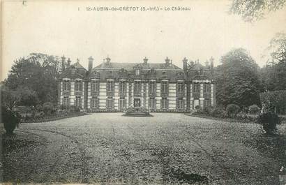 CPA FRANCE 76 "Saint Aubin de Crétot, le château"